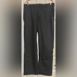 EUC Mens Banana Republic straight fit dress pants black wool blend size 35X32